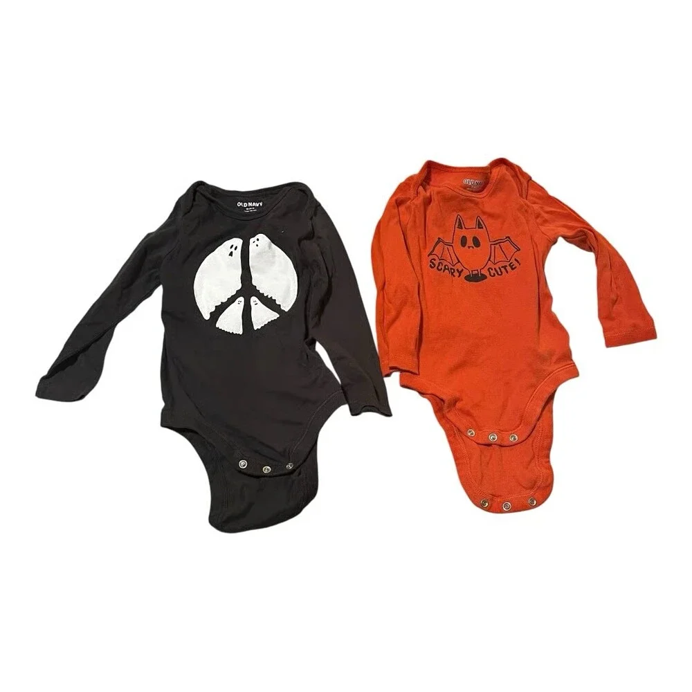 18mo Halloween clothing lot Old Navy Carters Cat&Jack 18-24 Ghost Skeleton 7pc